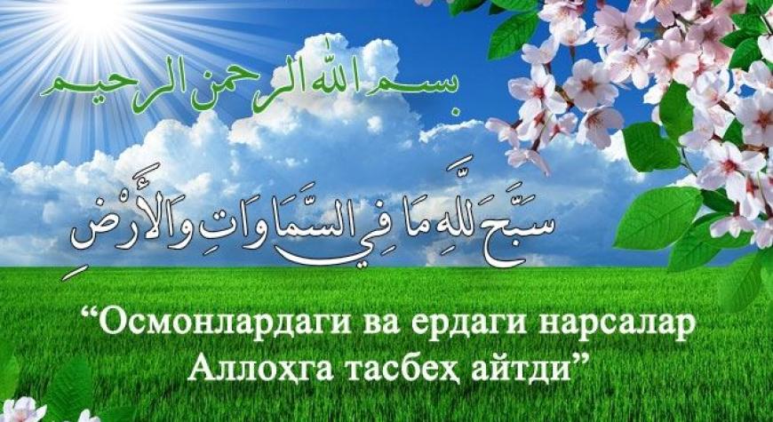 ОСМОНЛАРУ ЕРДАГИ НАРСАЛАР ҚАНДАЙ ТАСБЕҲ АЙТАДИЛАР?