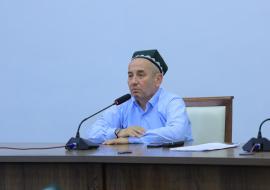 Наманган вилояти бош имом хатиби Мусохон домла Аббосиддинов бошчиликларида йиғилиш бўлиб ўтди
