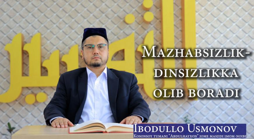 MAZHABSIZLIK DINSIZLIKKA OLIB BORADI
