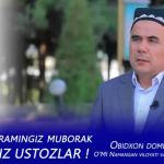 BAYRAMINGIZ MUBORAK AZIZ USTOZLAR !