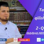 Tahoratda niyat qilish farzmi? 2-qism