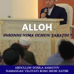 ALLOH INSONNI NIMA UCHUN YARATDI?