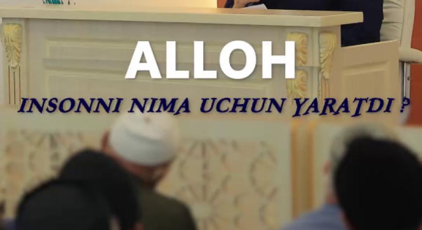 ALLOH INSONNI NIMA UCHUN YARATDI?
