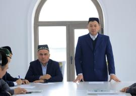 НАМАНГАН ВИЛОЯТИ ДАВЛАТОБОД ТУМАНИДАГИ ИМОМЛАР БИЛАН УЧРАШУВ