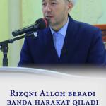RIZQNI ALLOH BERADI -  BANDA HARAKAT QILADI
