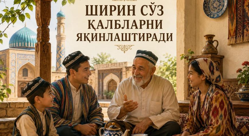 ШИРИН СЎЗ ҚАЛБЛАРНИ ЯҚИНЛАШТИРАДИ