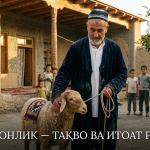 ҚУРБОНЛИК — ТАҚВО ВА ИТОАТ РАМЗИ