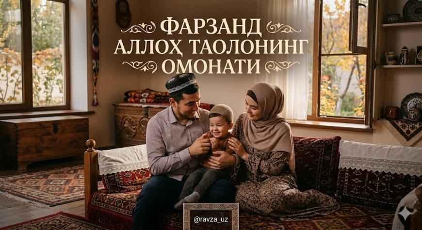 ФАРЗАНД АЛЛОҲ ТАОЛОНИНГ ОМОНАТИ