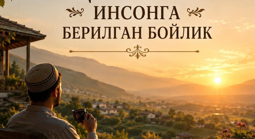 ҚАНОАТ ИНСОНГА БЕРИЛГАН БОЙЛИК