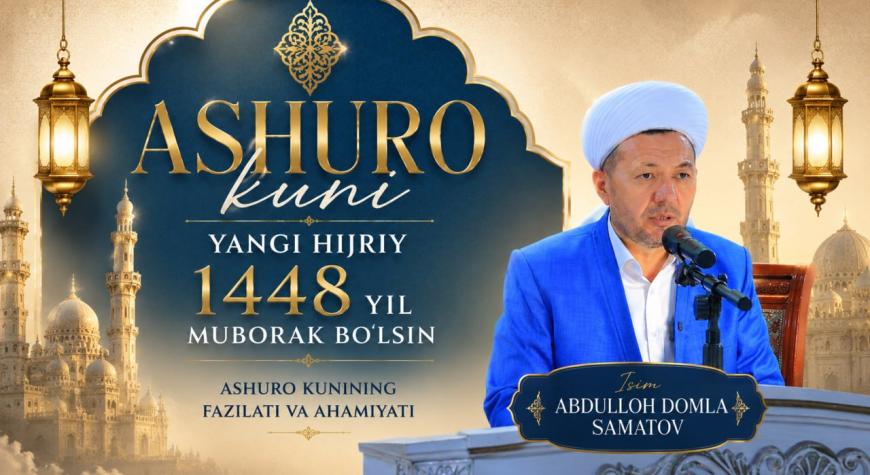 "ASHURO: NAJOT VA RAHMAT KUNI"