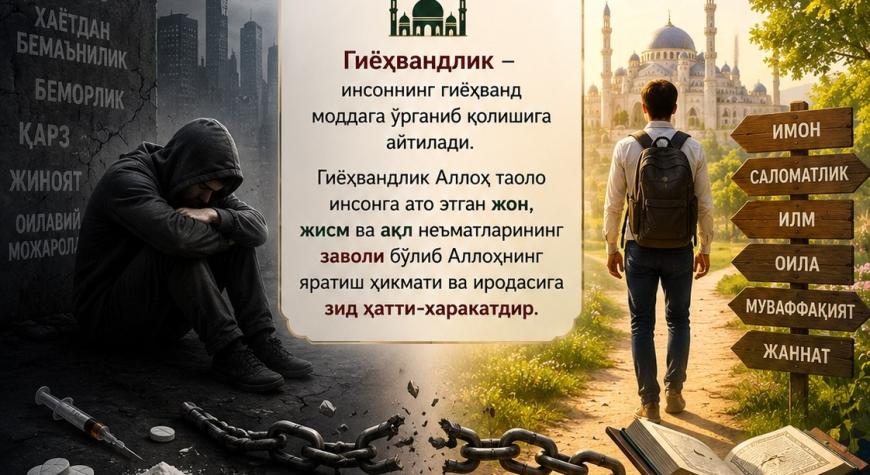 ГИЁҲВАНДЛИК ВА УНИНГ САЛБИЙ ОҚИБАТЛАРИ