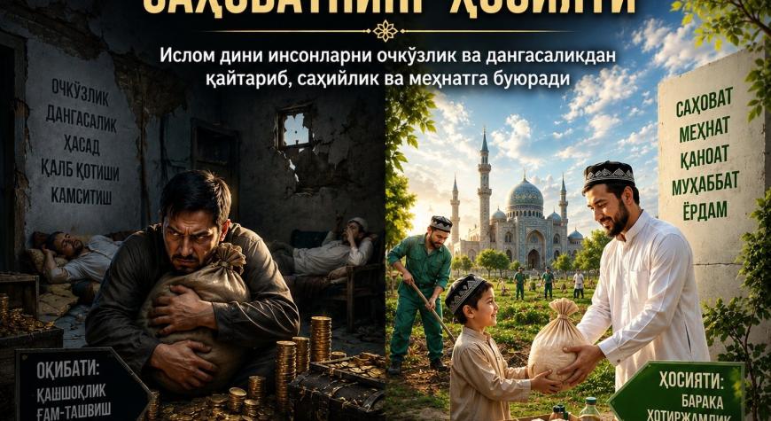 ОЧКЎЗЛИК ИЛЛАТИНИНГ ОҚИБАТИ – САҲОВАТНИНГ ҲОСИЯТИ