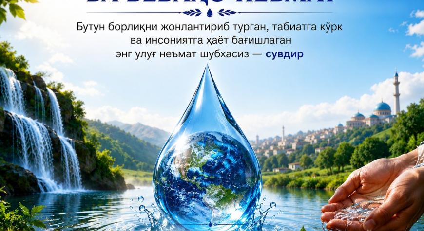 СУВ — ҲАЁТ МАНБАИ ВА БЕБАҲО НЕЪМАТ