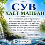 СУВ ҲАЁТ МАНБАИ