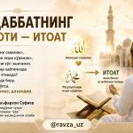 МУҲАББАТНИНГ ИСБОТИ — ИТОАТ