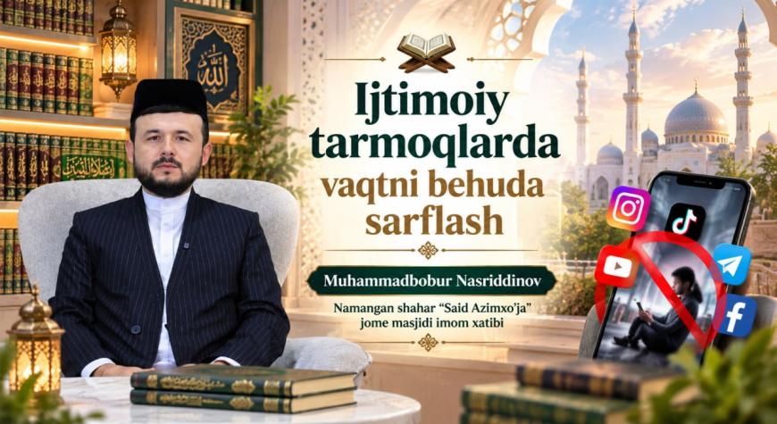 IJTIMOIY TARMOQLARDA VAQTNI BEHUDA SARFLASH