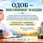 ОДОБ — ИНСОННИНГ НАҚШИ
